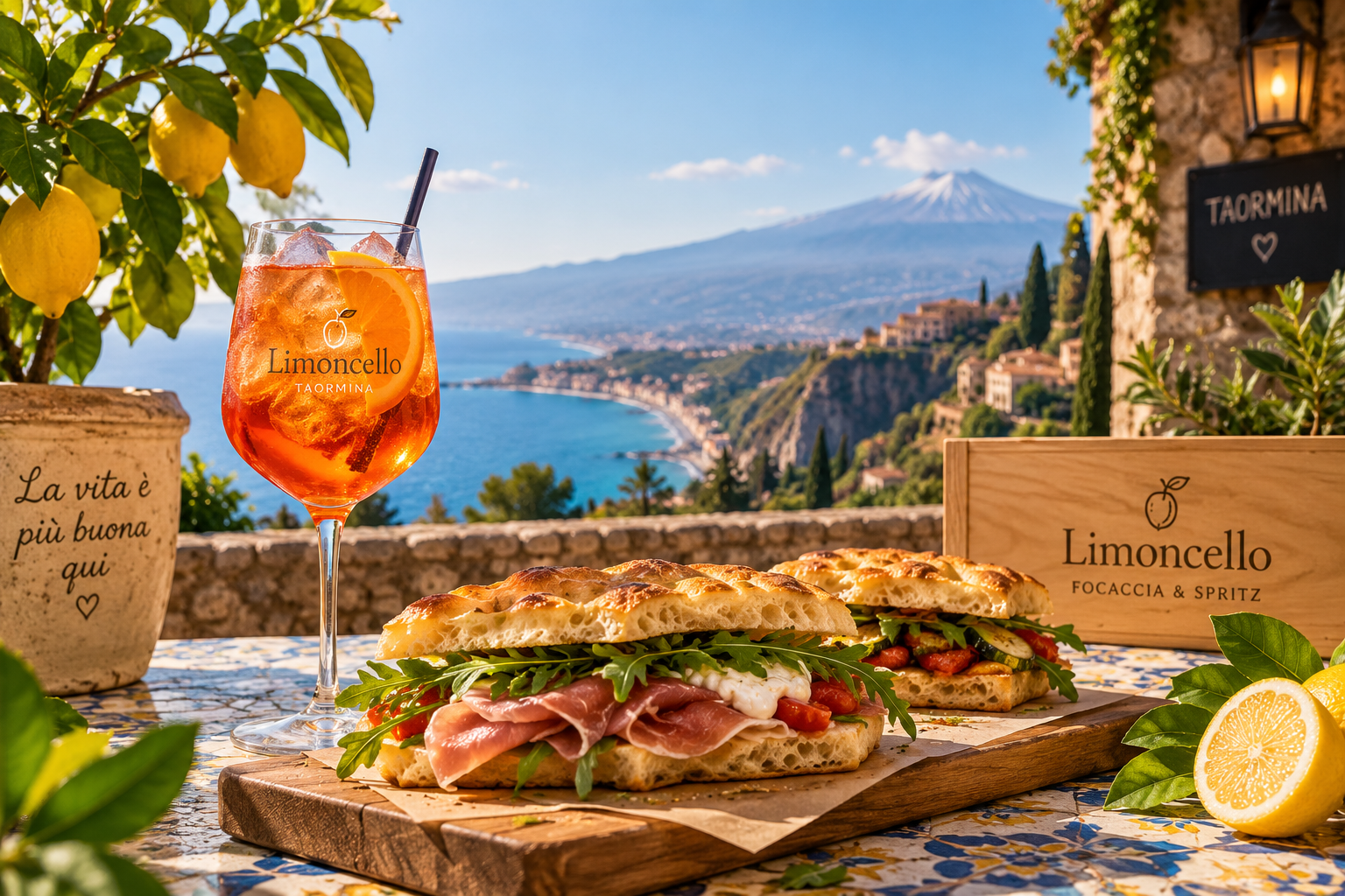 Limoncello Focaccia & Spritz